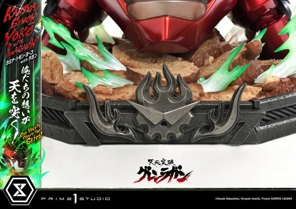 Gurren Lagann Estatua Ultimate Premium Masterline Series 1/4 Kamina, Simon & Yoko with Lagann Deluxe Bonus Version 97 cm