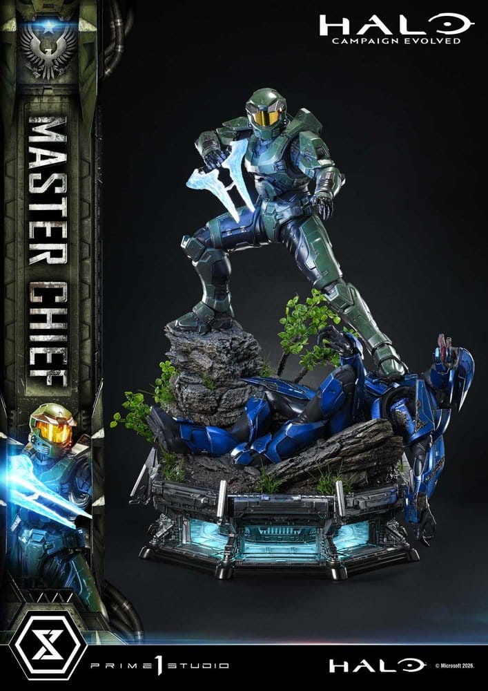 Halo Ultimate Premium Masterline Series Estatua 1/4 Campaign Evolved Master Chief Bonus Version 78 cm