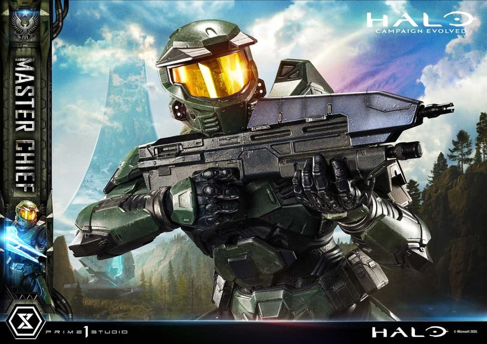 Halo Ultimate Premium Masterline Series Estatua 1/4 Campaign Evolved Master Chief Bonus Version 78 cm
