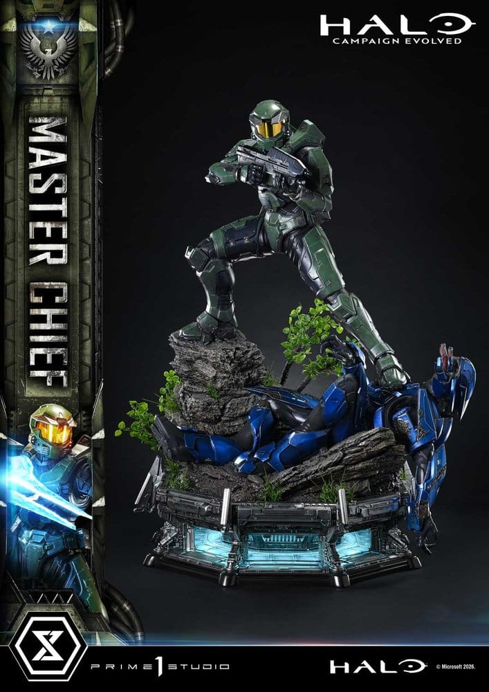 Halo Ultimate Premium Masterline Series Estatua 1/4 Campaign Evolved Master Chief Bonus Version 78 cm
