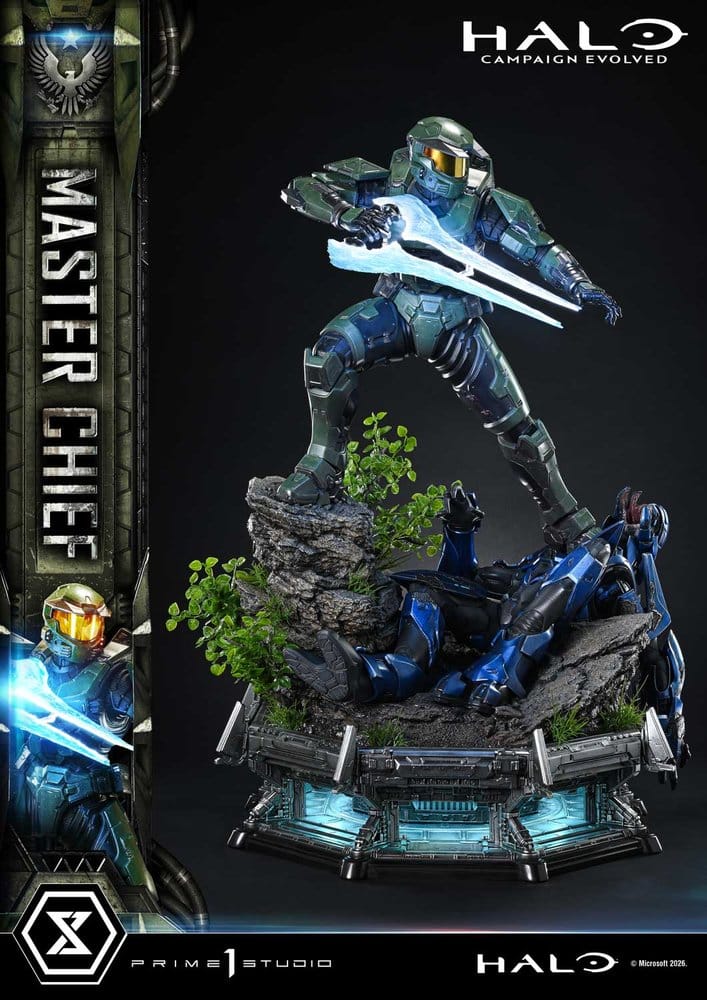 Halo Ultimate Premium Masterline Series Estatua 1/4 Campaign Evolved Master Chief Bonus Version 78 cm