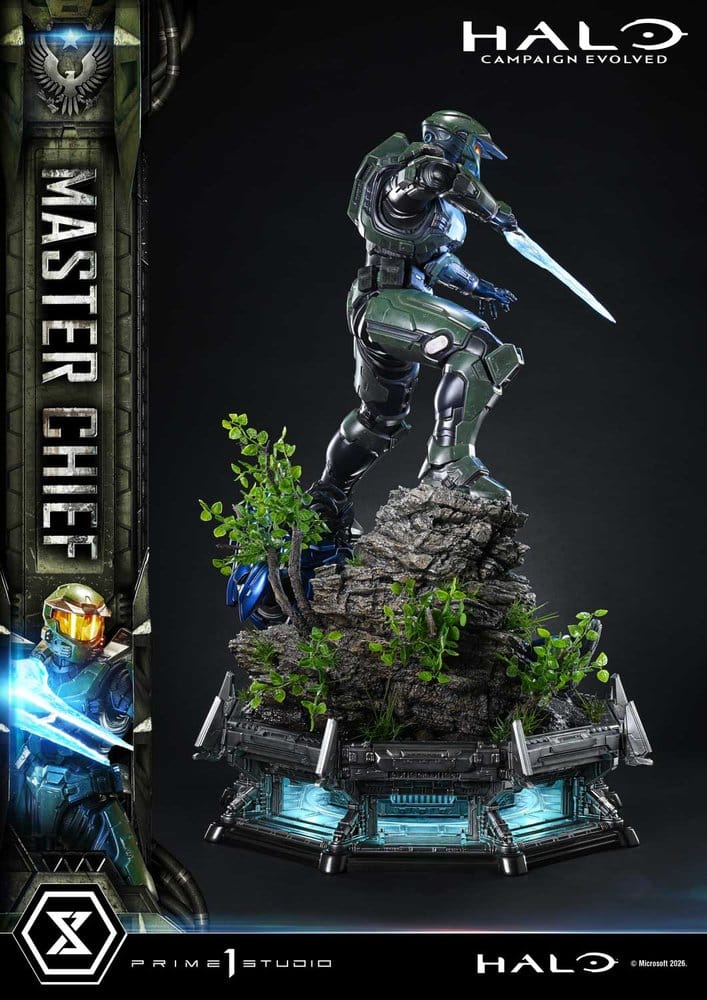 Halo Ultimate Premium Masterline Series Estatua 1/4 Campaign Evolved Master Chief Bonus Version 78 cm