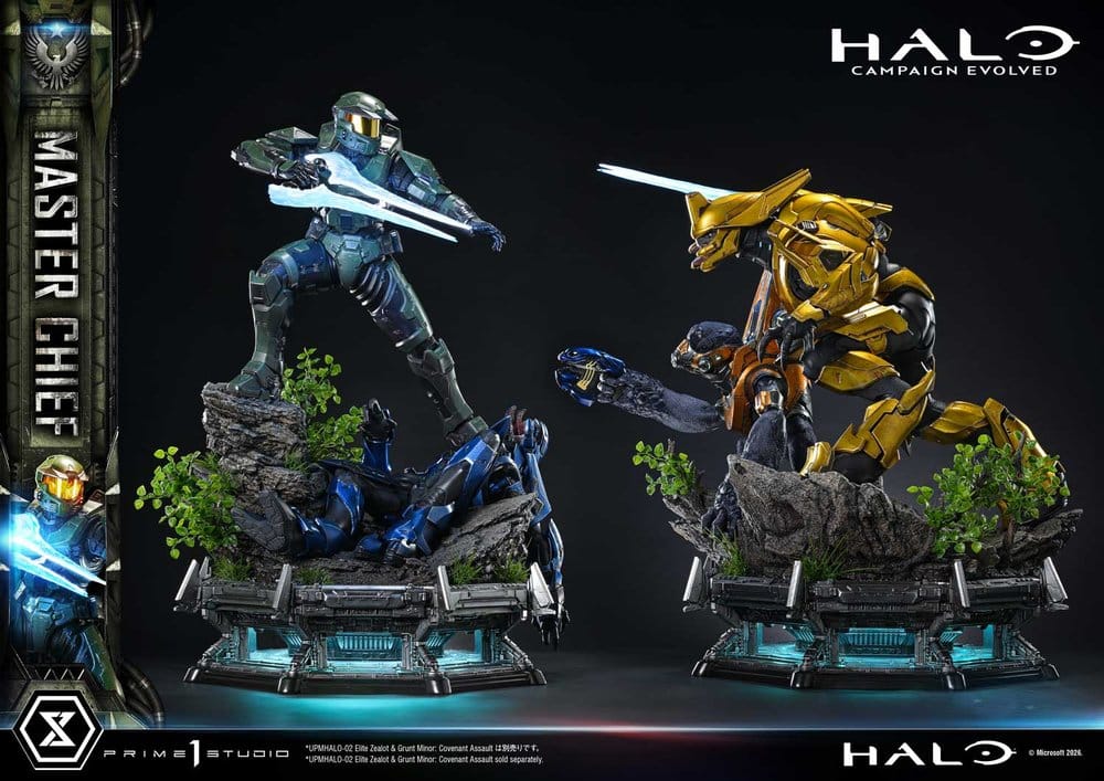 Halo Ultimate Premium Masterline Series Estatua 1/4 Campaign Evolved Master Chief Bonus Version 78 cm