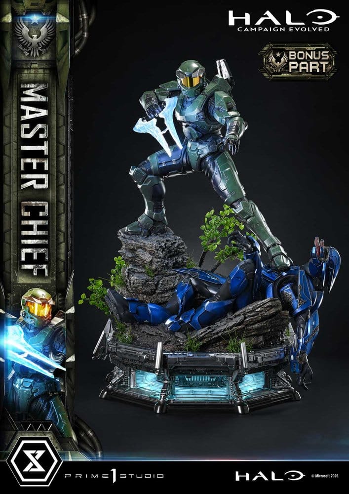 Halo Ultimate Premium Masterline Series Estatua 1/4 Campaign Evolved Master Chief Bonus Version 78 cm