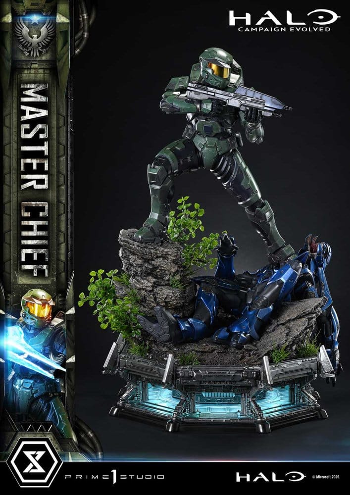 Halo Ultimate Premium Masterline Series Estatua 1/4 Campaign Evolved Master Chief Bonus Version 78 cm