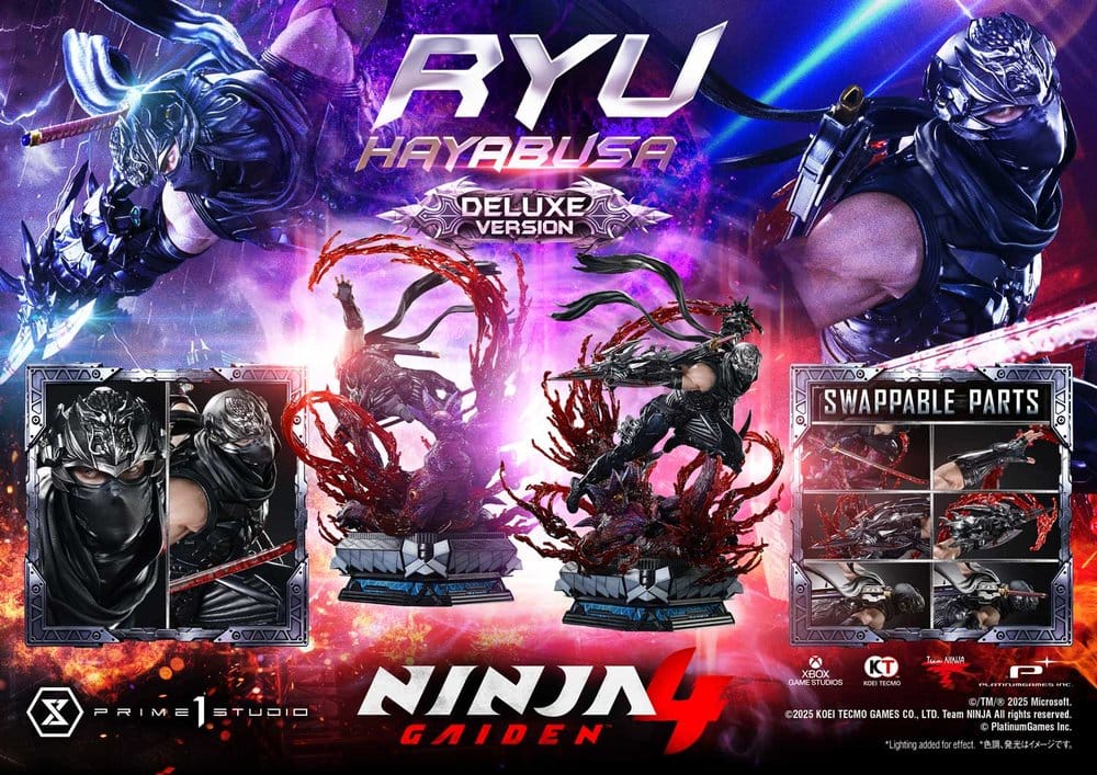 Ninja Gaiden 4 Ultimate Premium Masterline Series Estatua 1/4 Ryu Hayabusa Deluxe Version 70 cm