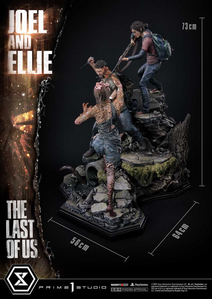 The Last of Us Part I Estatua 1/4 Ultimate Premium Masterline Series Joel & Ellie (The Last of Us Part I) 73 cm