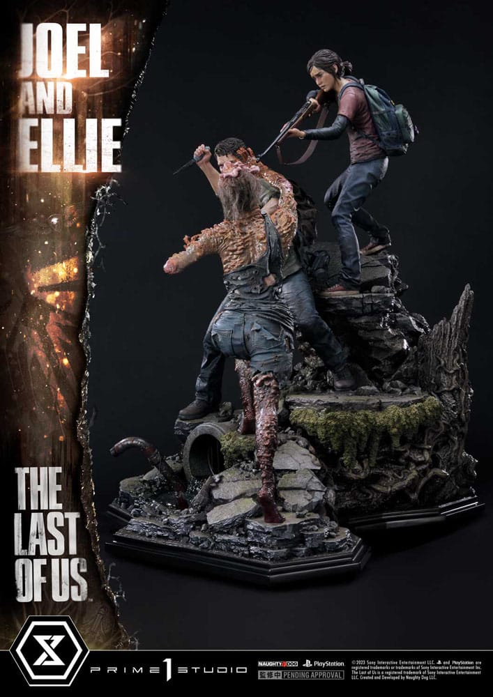 The Last of Us Part I Estatua 1/4 Ultimate Premium Masterline Series Joel & Ellie (The Last of Us Part I) 73 cm