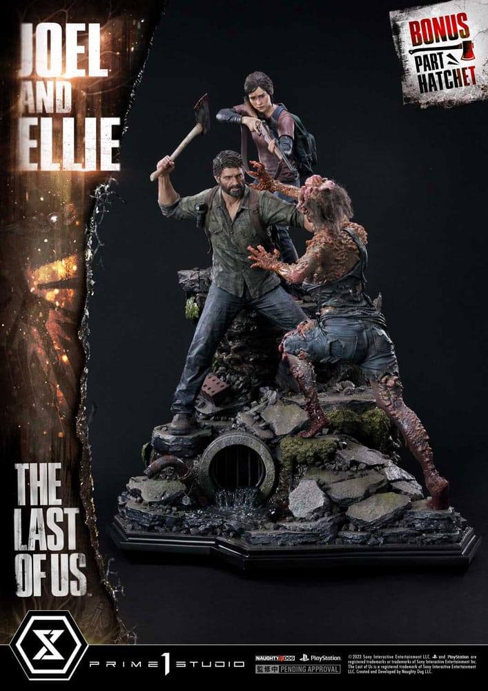 The Last of Us Part I Estatua Ultimate Premium Masterline Series Joel & Ellie Deluxe Bonus Version (The Last of Us Part I) 73 cm