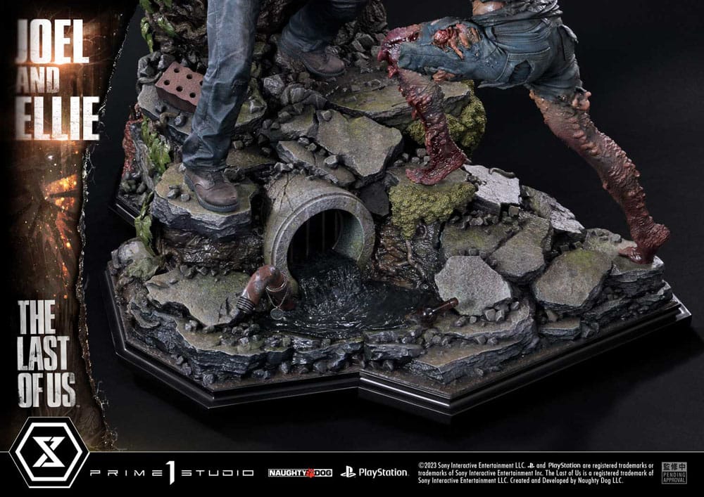 The Last of Us Part I Estatua Ultimate Premium Masterline Series Joel & Ellie Deluxe Bonus Version (The Last of Us Part I) 73 cm