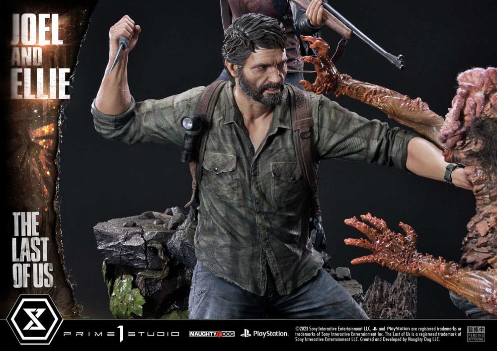 The Last of Us Part I Estatua Ultimate Premium Masterline Series Joel & Ellie Deluxe Bonus Version (The Last of Us Part I) 73 cm