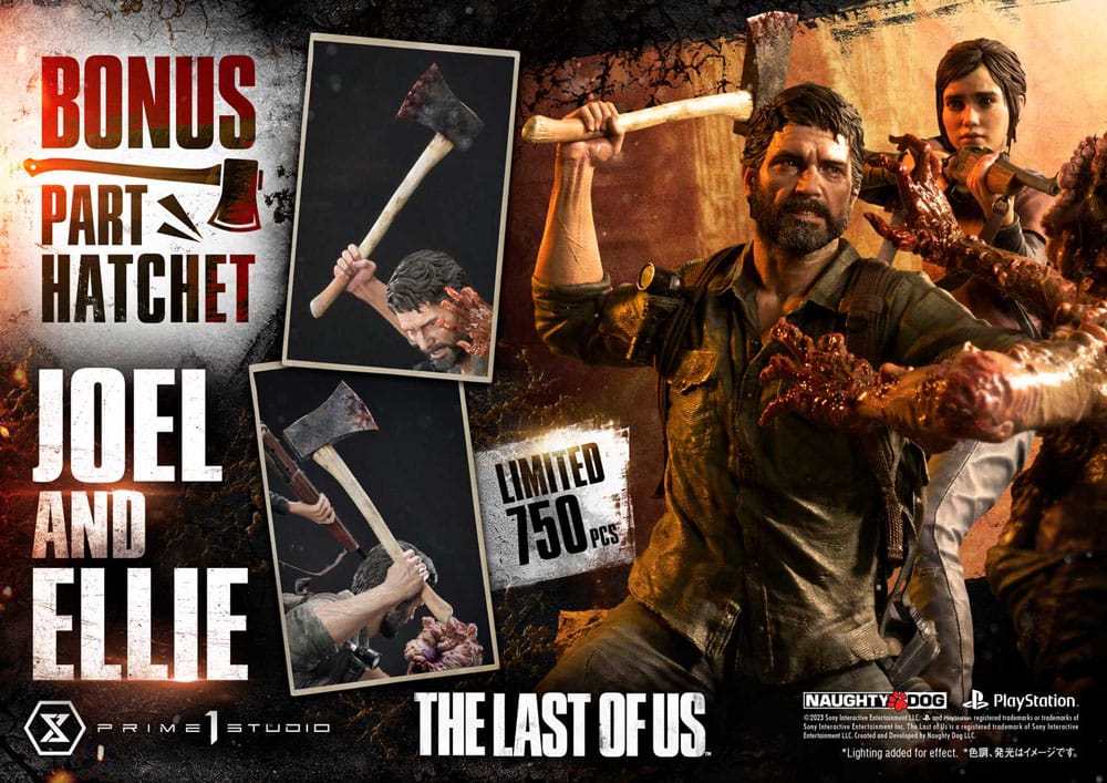 The Last of Us Part I Estatua Ultimate Premium Masterline Series Joel & Ellie Deluxe Bonus Version (The Last of Us Part I) 73 cm