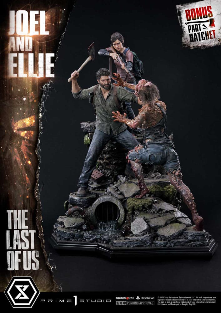 The Last of Us Part I Estatua Ultimate Premium Masterline Series Joel & Ellie Deluxe Bonus Version (The Last of Us Part I) 73 cm