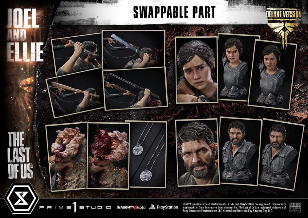 The Last of Us Part I Estatua Ultimate Premium Masterline Series Joel & Ellie Deluxe Bonus Version (The Last of Us Part I) 73 cm