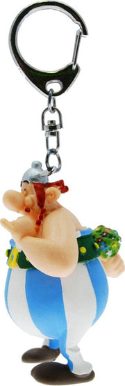 Asterix Llavero Obelix con Flores 13 cm