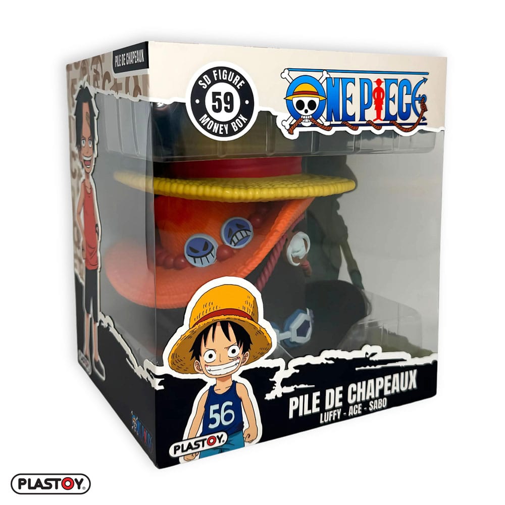 Figura Hucha Pila Sombreros One Piece 16 cm