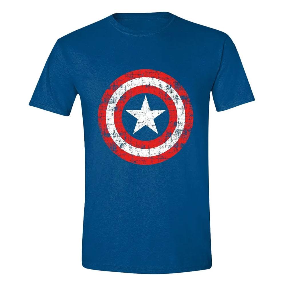 Marvel Camiseta Captain America Cracked Shield talla L