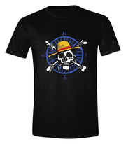 One Piece Live Action Camiseta Greyscale Skull talla S