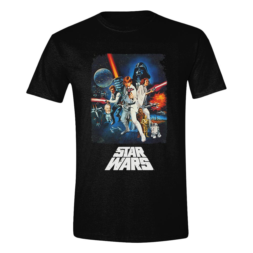 Star Wars A New Hope Camiseta Retro Poster talla XL