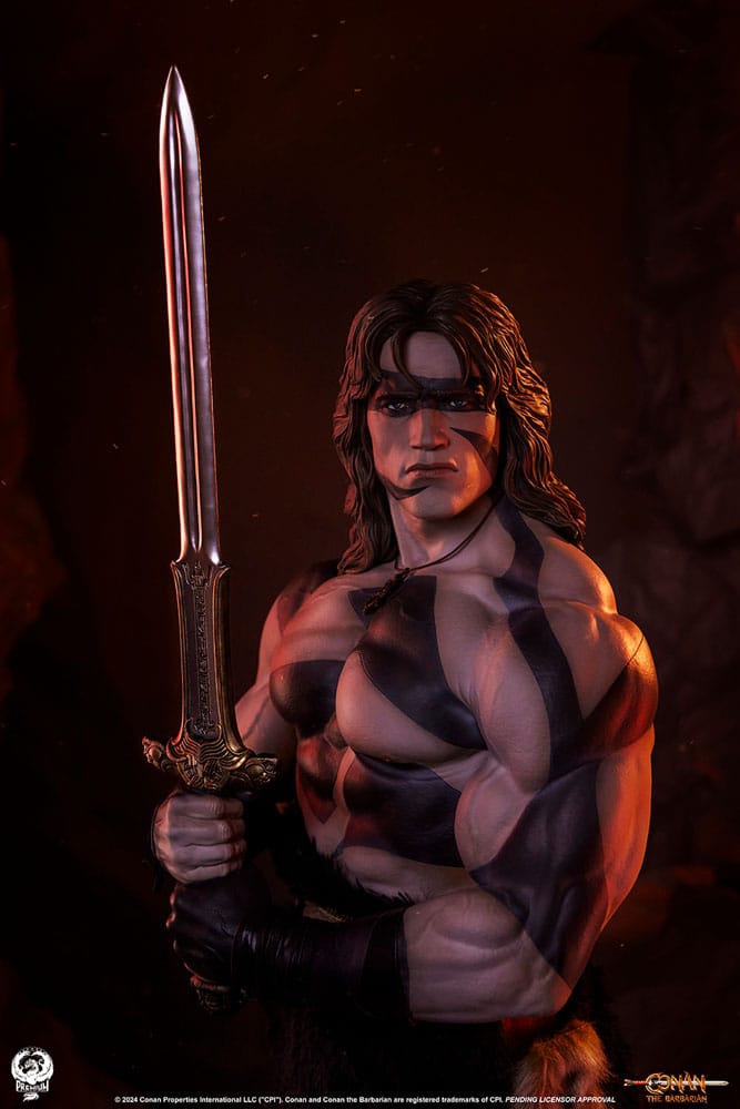 Conan el Bárbaro Estatua Elite Series 1/2 Conan Warpaint Edition 116 cm