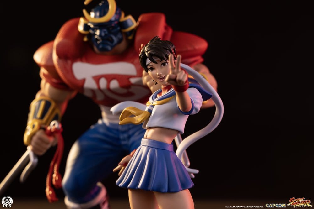 Street Fighter Street Jam Estatuas 1/10 Sakura & Sodom 22 cm