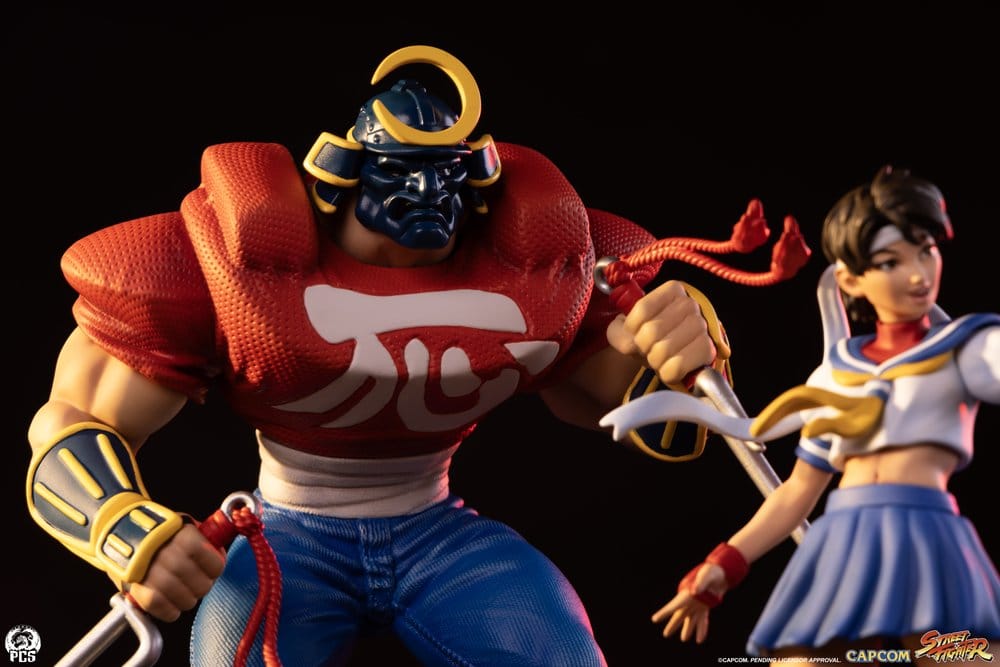 Street Fighter Street Jam Estatuas 1/10 Sakura & Sodom 22 cm