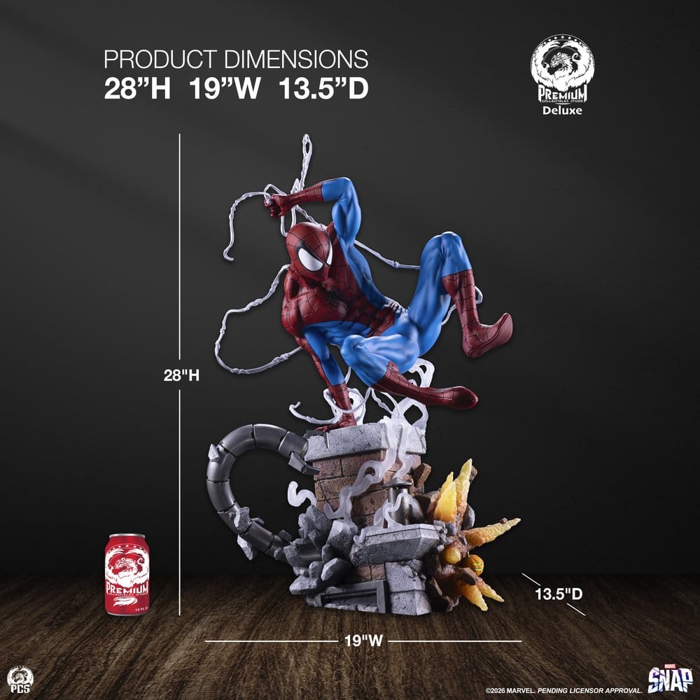 Marvel Snap Estatua 1/3 Spider-Man Deluxe Edition 71 cm