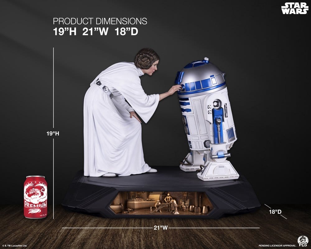 Star Wars Estatua 1/3 Princess Leia 48 cm