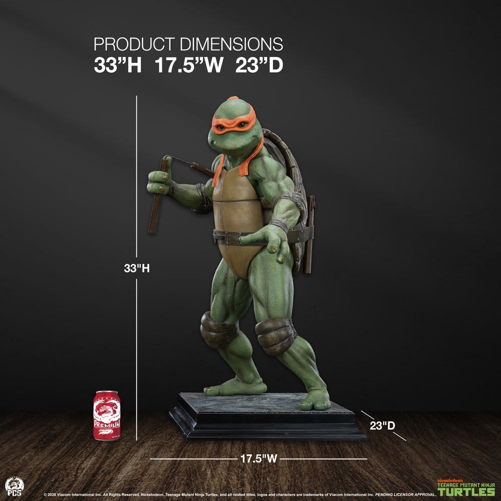Tortugas Ninja Estatua 1/2 Michelangelo 84 cm