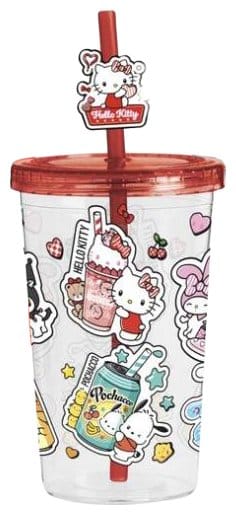Hello Kitty and Friends Vaso con Paja American Diner Version Frikytopia