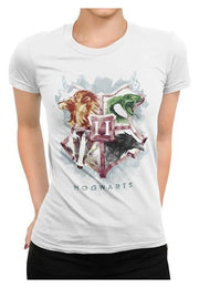 Harry Potter Camiseta Water Colour Crest Talla L