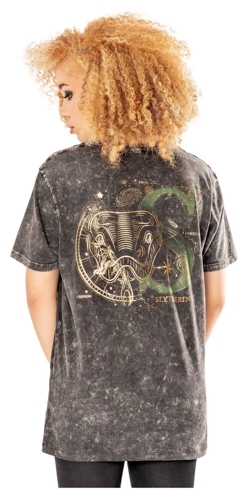 Harry Potter Camiseta Slytherin Acid Wash Talla XL