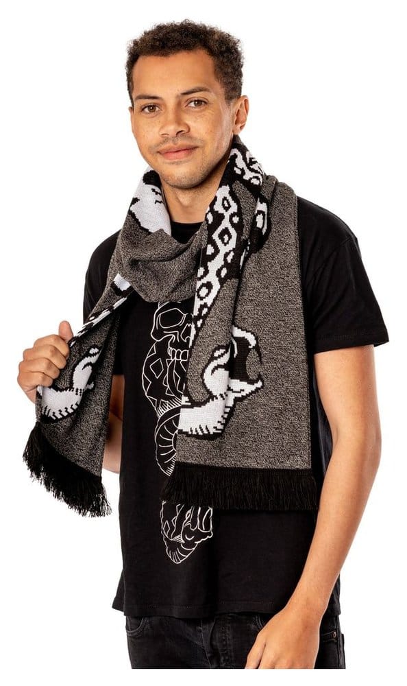 Harry Potter Bufanda Dark Arts Spell Long Length Grey Frikytopia
