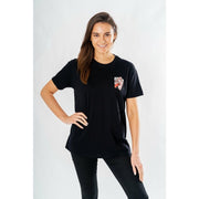 DC Comics Camiseta Harley Quinn Front Back Warning Talla M