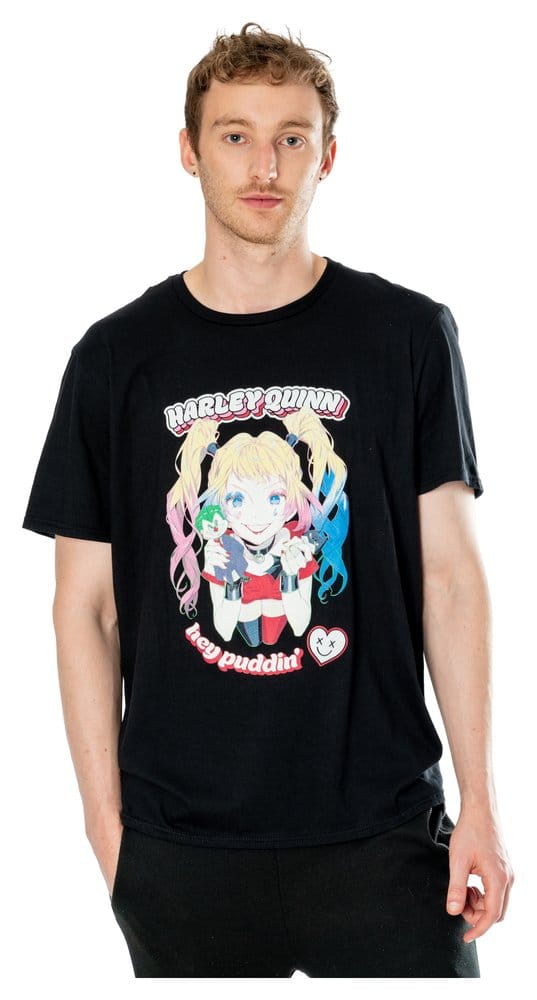 DC Camiseta Harley Quinn Anime Puddin' Talla L Frikytopia
