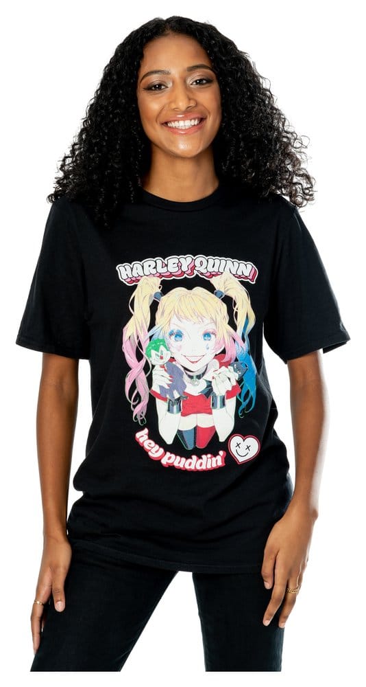 DC Camiseta Harley Quinn Anime Puddin' Talla XXL
