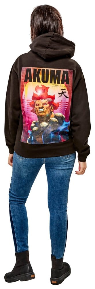Street Fighter Sudadera capucha Akuma Reverse Talla XL