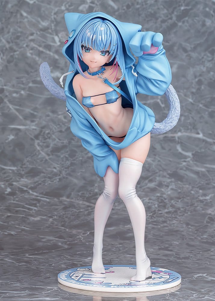 Virtual illustrator Kanzarin Figura PVC 1/6 kanzarin-chan: Cat-Eared Hoodie Ver. 26 cm
