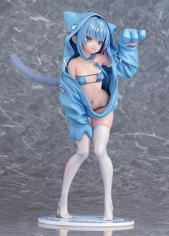 Virtual illustrator Kanzarin Figura PVC 1/6 kanzarin-chan: Cat-Eared Hoodie Ver. 26 cm