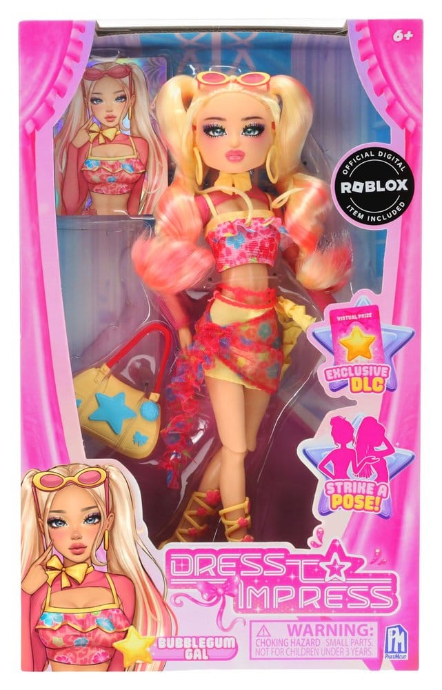 Roblox Dress To Impress Muñeca de Moda Bubble Gum Gal