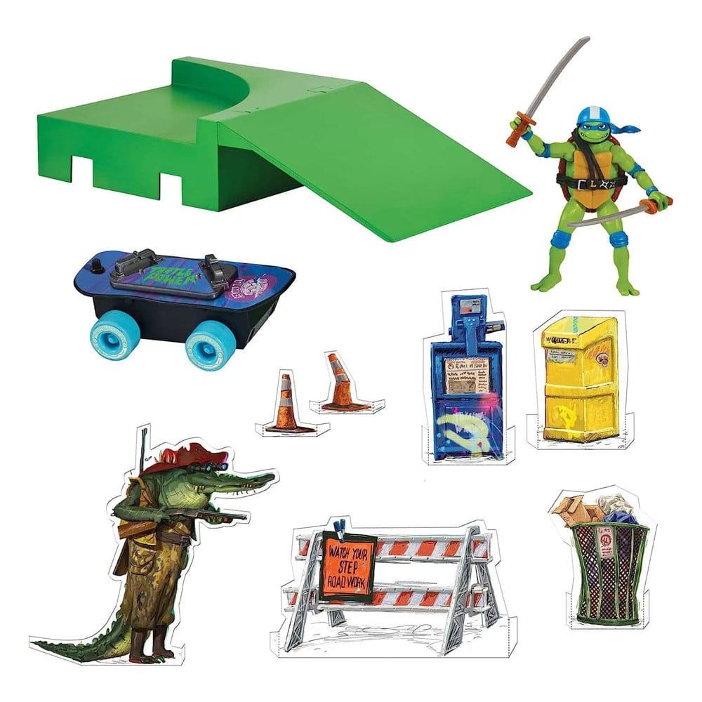 Teenage Mutant Ninja Turtles: Mutant Mayhem Build N' Shred Skatepark Surtido (8)