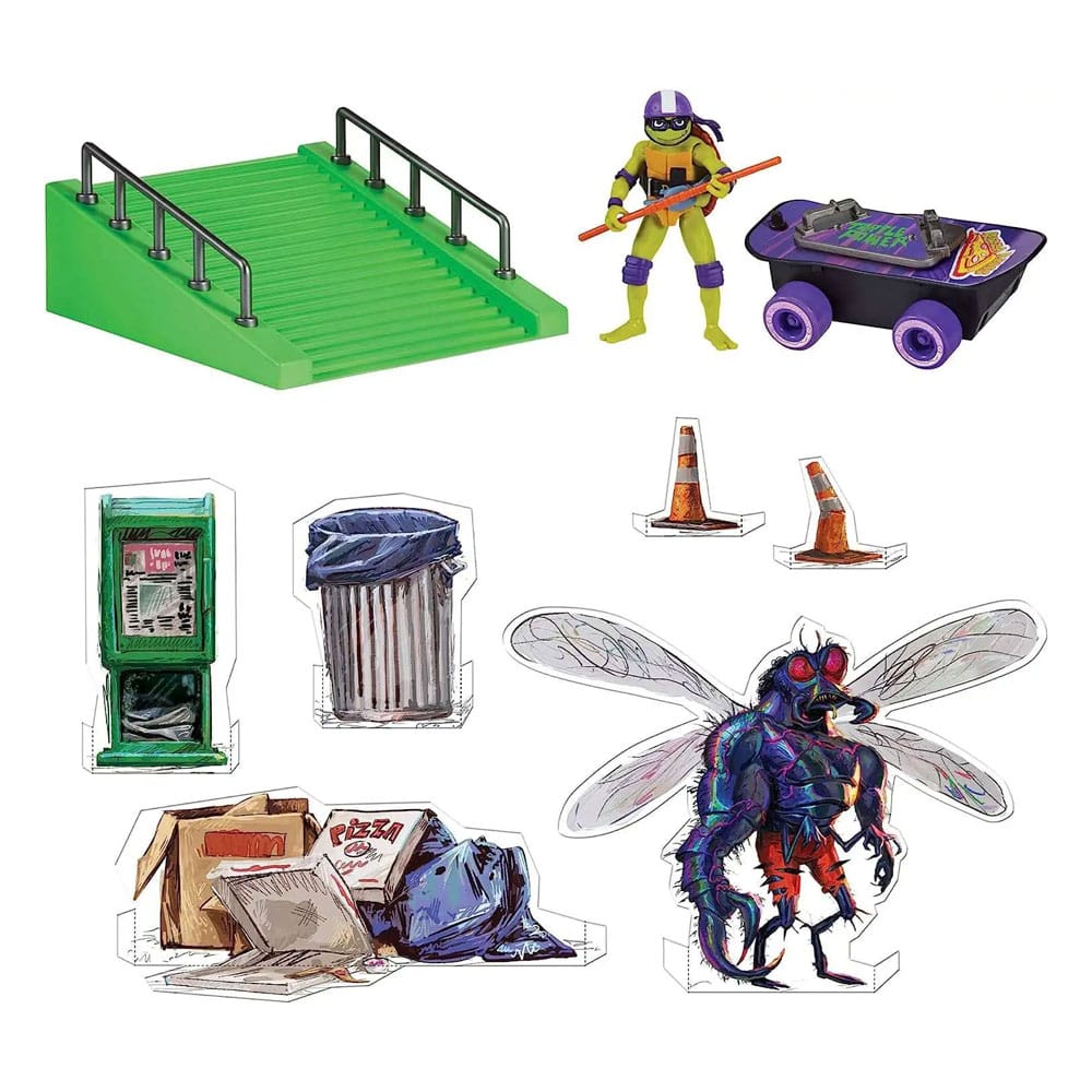 Teenage Mutant Ninja Turtles: Mutant Mayhem Build N' Shred Skatepark Surtido (8)