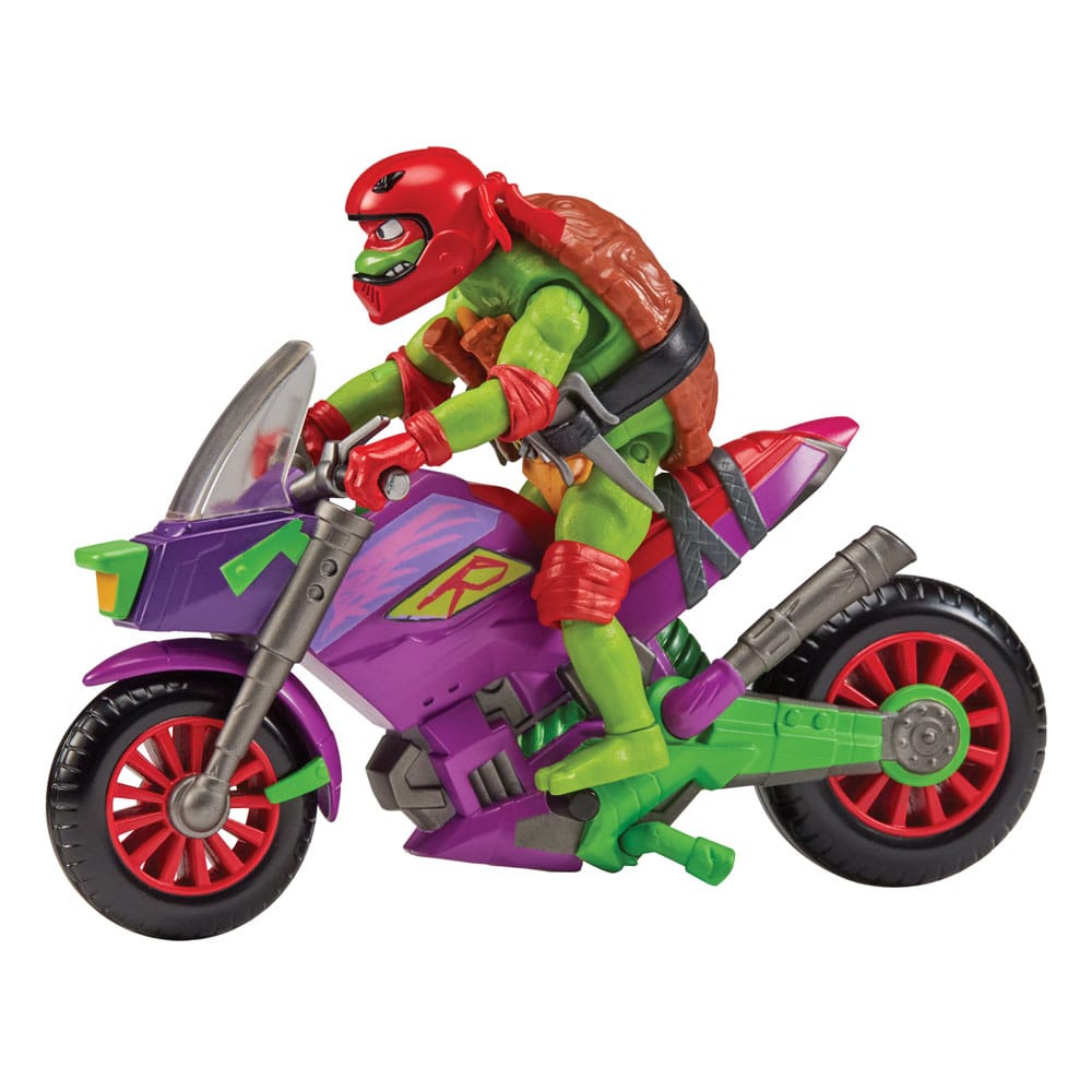 Tales of the Teenage Mutant Ninja Turtles Figura con vehículo Raphael & Purple Dragon 12 cm Frikytopia