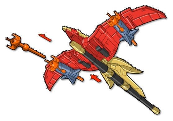 Mighty Morphin Power Rangers Thunderzord Figura Firebird Frikytopia