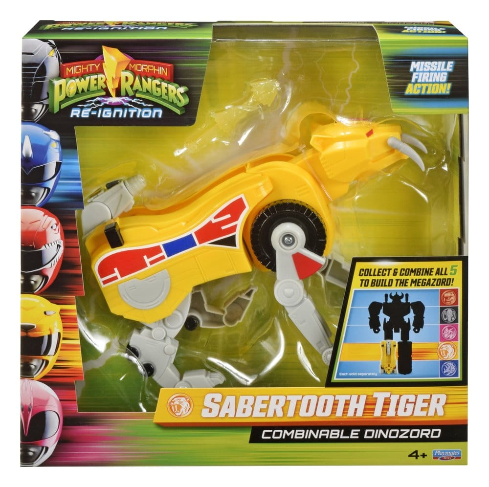Mighty Morphin Power Rangers Combinable Dinozord Figura Sabertooth Tiger 20 cm