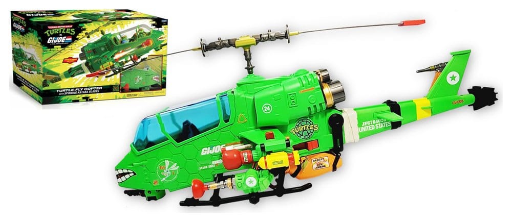 Tortugas Ninja x G.I. Joe Crossover Classics Vehículo Turtle-Fly Copter Frikytopia
