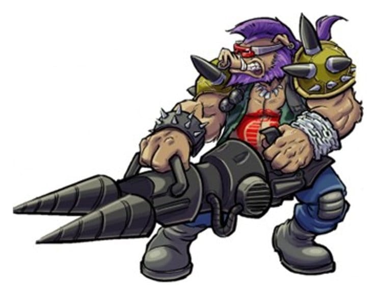 Tortugas Ninja x G.I. Joe Crossover Classics Figura Rocksteady x Dreadnok Buzzer 12 cm