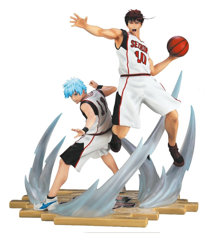 Kuroko's Basket Resin Estatua 1/6 Tetsuya Kuroko & Taiga Kagami White Jersey Edition 41 cm Frikytopia