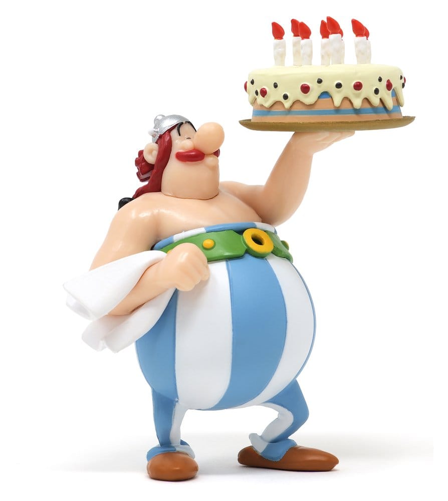 Astérix Figura PVC Obelix Feliz Cumpleaños 8,5 cm Frikytopia