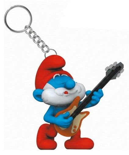 Los Pitufos Llavero Papá Pitufo con Guitarra Frikytopia
